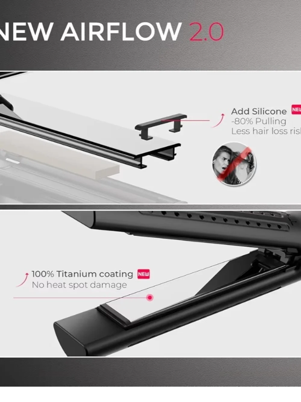 TYMO Airflow 2.0 Curling Iron Flat Iron new in the box